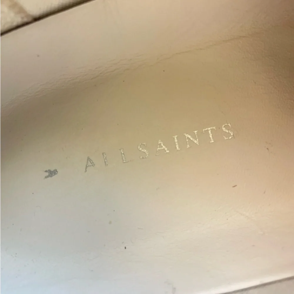 Allsaints Bella Suede Sneakers Dusty Pink Rose Platform Trainers 10